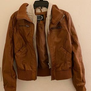 Ambiance | Brown Jacket With Hood